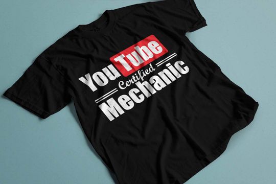 Discover Youtube certified mechanic tshirt