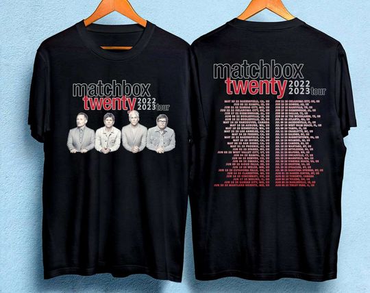 Discover Vintage Matchbox Twenty Tour 2023 Double Sided Shirt