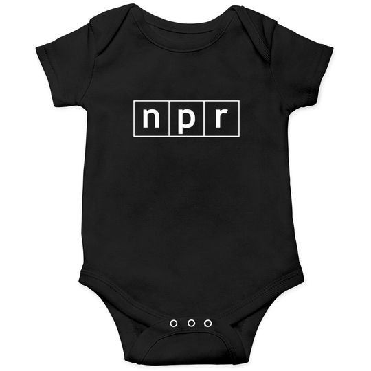 Discover Npr White Logo Onesies