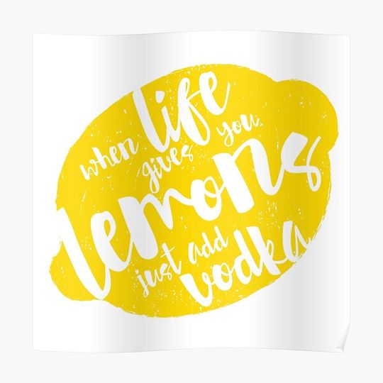 Discover Vodka Lemonade Premium Matte Vertical Poster