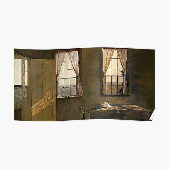 Discover Andrew Wyeth 'Her Room' 1963 Premium Matte Vertical Poster