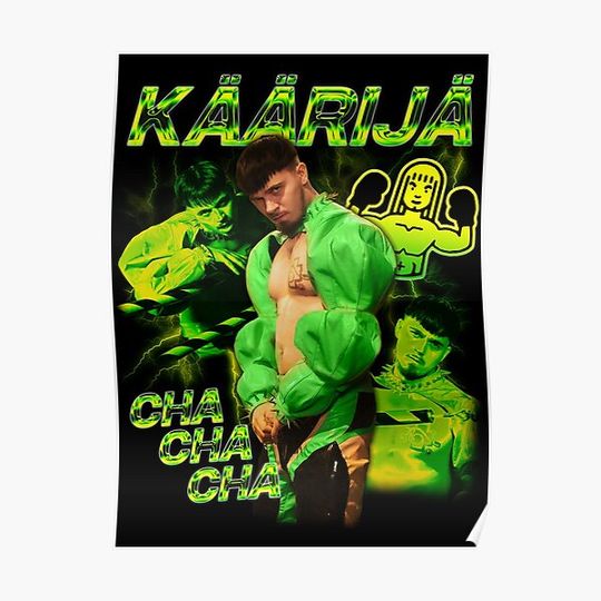 Discover Käärijä Cha Cha Cha Eurovision 2023 Premium Matte Vertical Poster