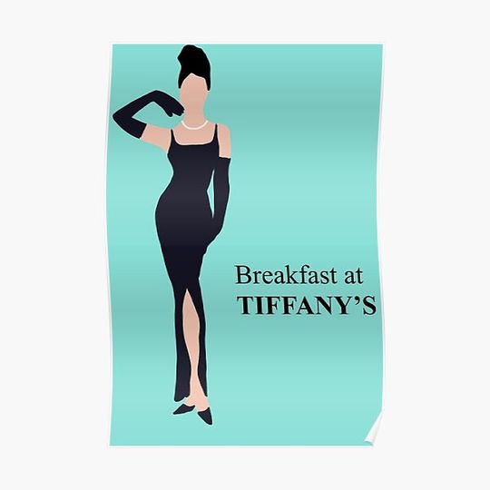 Discover Aesthetic Breakfast at Tiffany’s Poster Premium Matte Vertical Poster