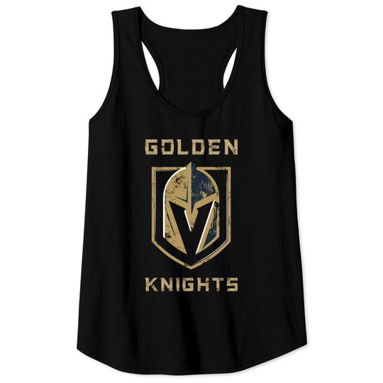 Discover A Golden Vegas Sports Tank Tops Knight Emblem Tank Tops