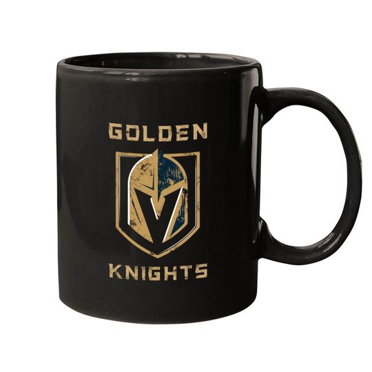 Discover A Golden Vegas Sports Mugs Knight Emblem Mugs