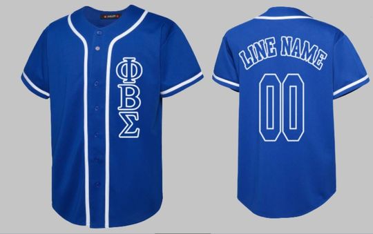 Discover Phi Beta Sigma Line Baseball Jersey