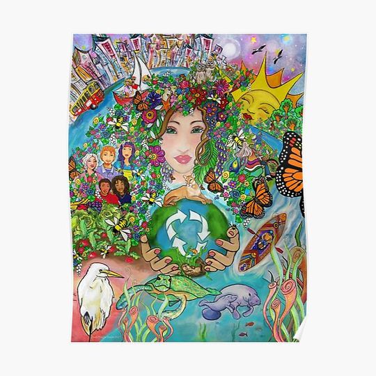 Discover Mother Earth/ Earth Day Premium Matte Vertical Poster