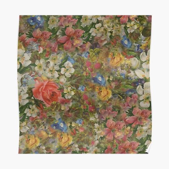 Discover Pretty. Odd. Flowers Painting Premium Matte Vertical Poster