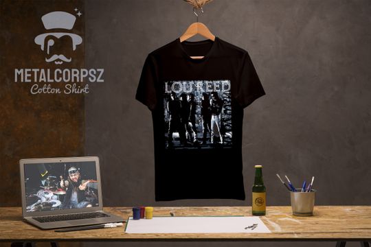 LOU REED New York T shirt The  Velvet Rock Metal Band Black Shirt, LOU Reed Metal Band Vintage T-Shirt