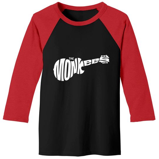 Discover The Monkees Guitar Logo Baseball Tees