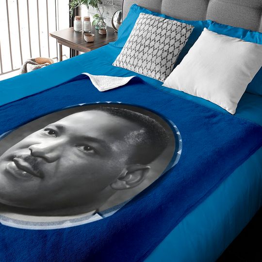 Discover Dr Martin Luther King Jr Roundly Cropped Headshot Baby Blankets