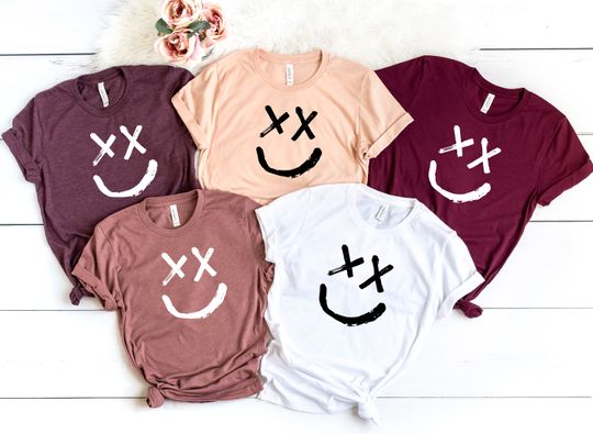 Discover Louis Tomlinson Smiley T-Shirt,One Direction Shirt ,Redesign TShirt