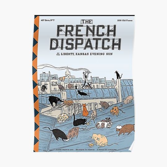 Discover Cats Fat - The French Dispatch Premium Matte Vertical Poster