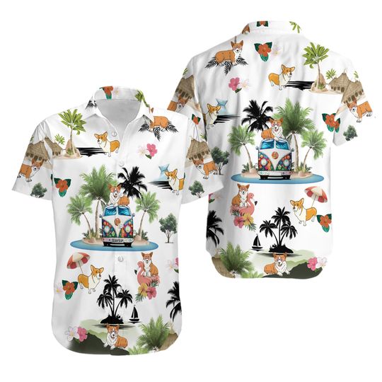 Discover Corgi Vacation Hawaii Shirt