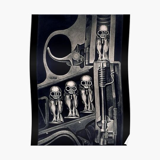 Discover Giger Birth Machine Gift Halloween Day, Thanksgiving, Christmas Day Premium Matte Vertical Poster