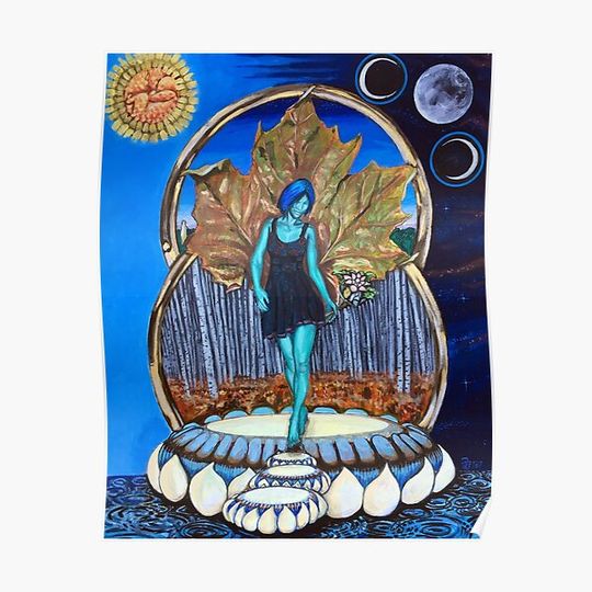 Discover Modern Green Tara Premium Matte Vertical Poster