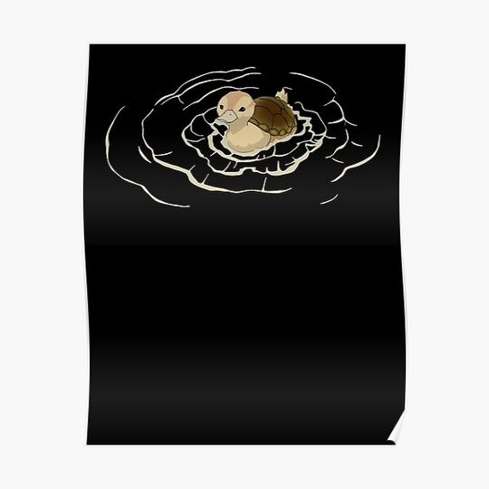 Discover Textless Turtleduck Classic Graphic Fashion  Hot Men Men’s Nice Premium Matte Vertical Poster
