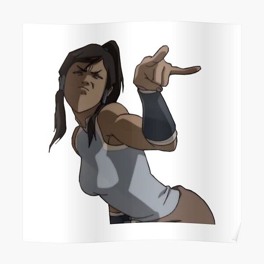 Discover Korra "I'm Watching You" Premium Matte Vertical Poster