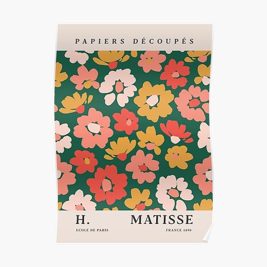 Discover Henri Matisse Papiers Decoupes Premium Matte Vertical Poster