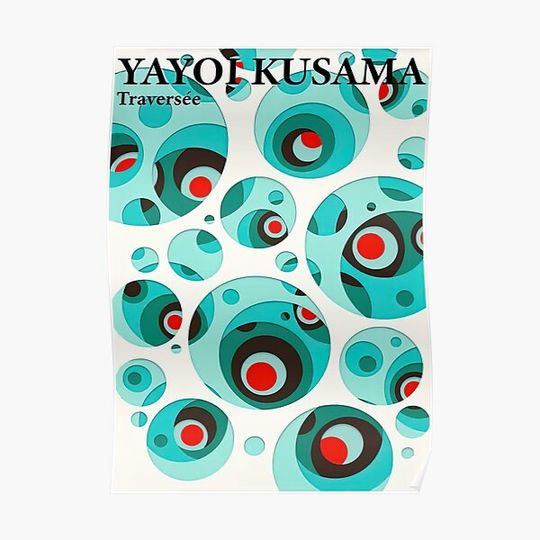 Discover Yayoi Kusama Traversee Collage Premium Matte Vertical Poster