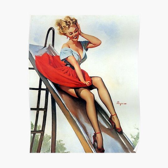 Discover Pin-Up Girl - Elvgren - Vintage Premium Matte Vertical Poster