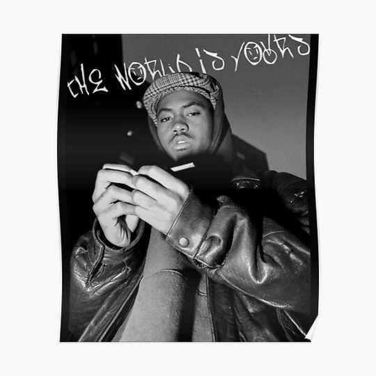 Discover Nas "The World Is Yours" Premium Matte Vertical Poster