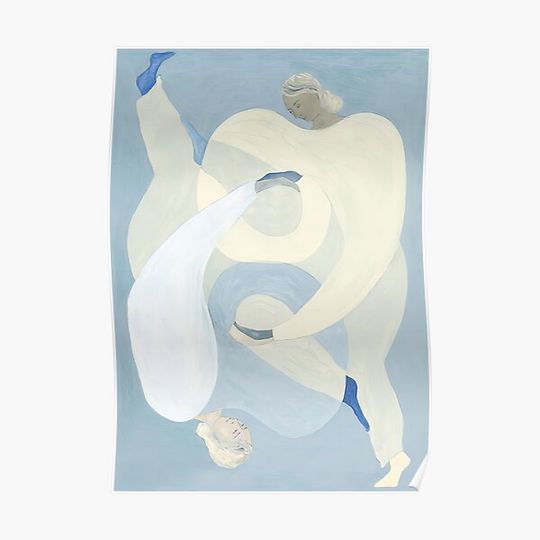 Discover Sofia Lind Hold You Blue Premium Matte Vertical Poster