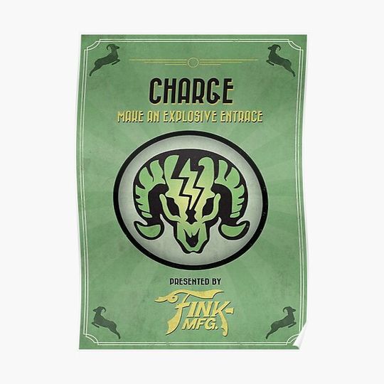 Discover Bioshock Infinite: Charge Vigor Premium Matte Vertical Poster