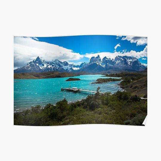 Discover Salto Chico, Patagonia, Chile, Torres del Paine Premium Matte Vertical poster