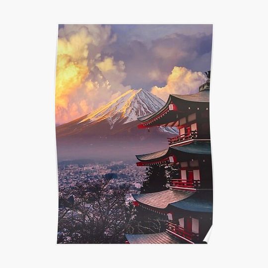 Discover mont fuji Premium Matte Vertical Poster