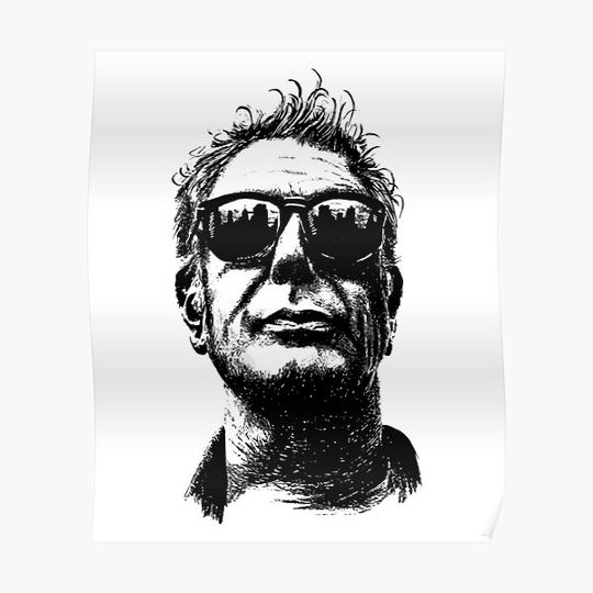 Discover Anthony Bourdain Pencilart T-Shirt Premium Matte Vertical Poster