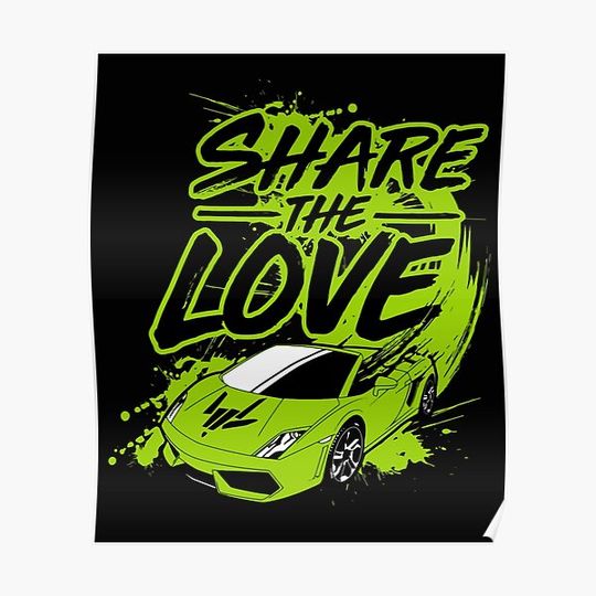 Discover Youth Share The Love Premium Matte Vertical Poster