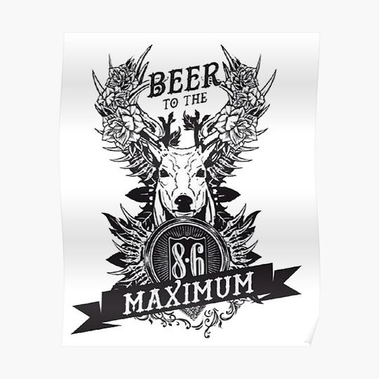 Discover 8.6 beer bavaria Premium Matte Vertical Poster