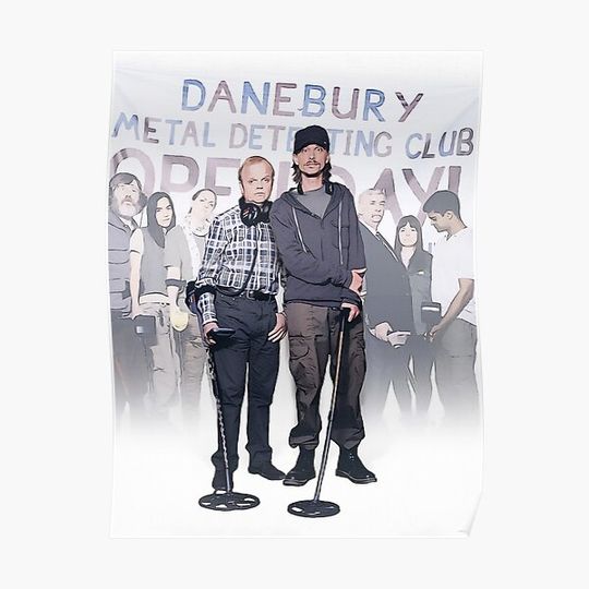 Discover Detectorists, British Tv series, comedy, digital artwork, gift, present, ideas Premium Matte Vertical Poster