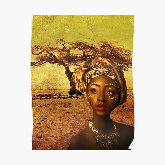 Discover AFRICAN QUEEN Premium Matte Vertical Poster