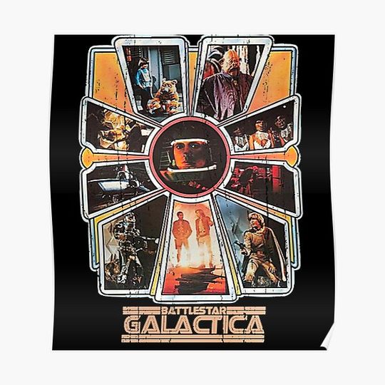 Discover Battlestar galactica distressed Premium Matte Vertical Poster