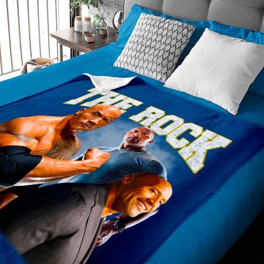 Discover Rare Original '99 The ROCK Dwayne Johnson Vintage Baby Blankets