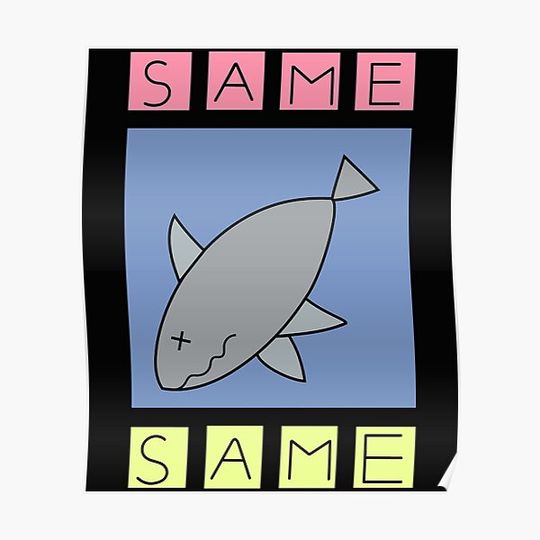 Discover nichijou - same (shark) Premium Matte Vertical Poster