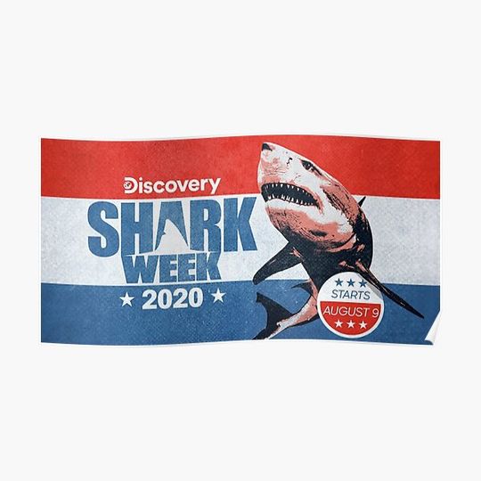 Discover Shark Week 2020 Premium Matte Vertical Poster