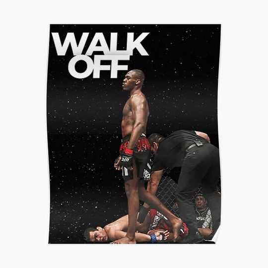 Discover Jon Bones Jones walk off vs Lyoto Machida Premium Matte Vertical Poster