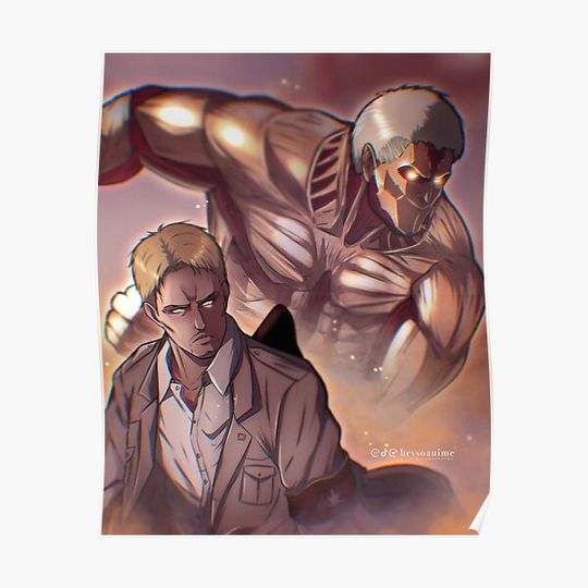 Discover Reiner | Armored Titan | AO Titan Premium Matte Vertical Poster
