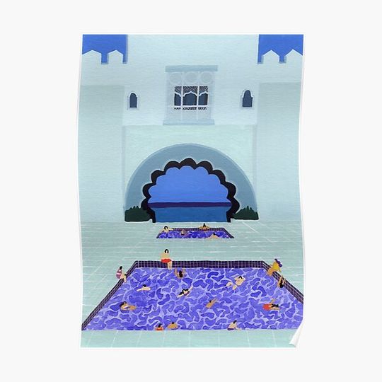 Discover Scallop Pool Premium Matte Vertical Poster
