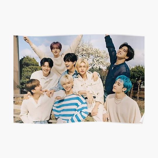 Discover Stray Kids members poster skz kpop Premium Matte Vertical Poster