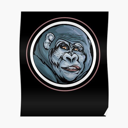 Discover Cauliflower Ear Wrestling Gorilla Martial Arts BJJ Premium Matte Vertical Poster