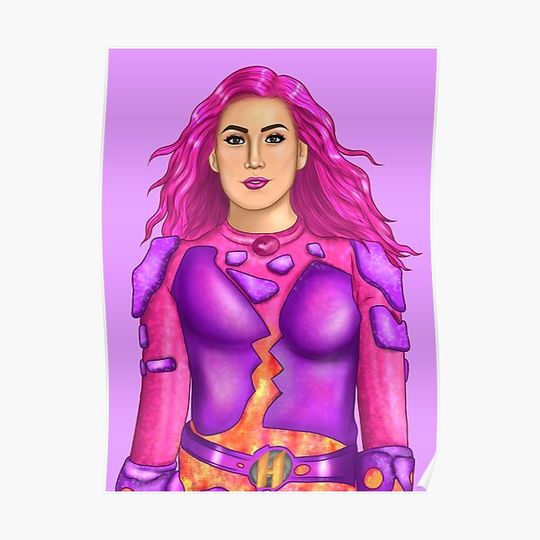 Discover shark boy and lava Girl  drawing WE CAN BE HEROES Premium Matte Vertical Poster