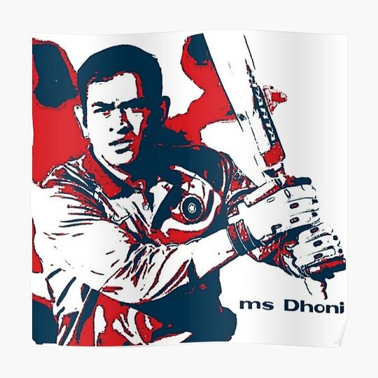 Discover Posters,Trending Dhoni,mahi Premium Matte Vertical Poster
