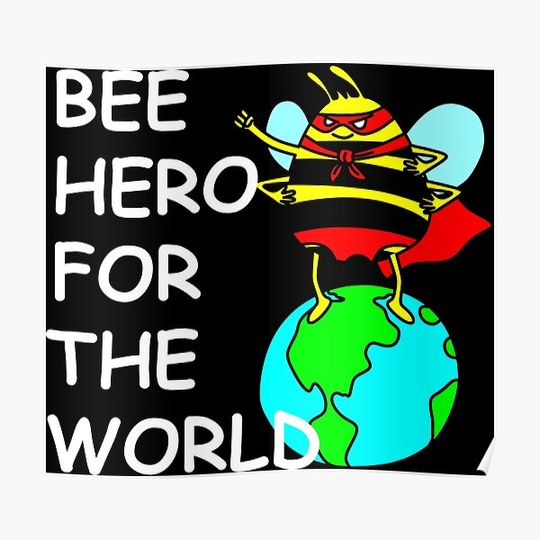 Discover Bee bee hero Premium Matte Vertical Poster