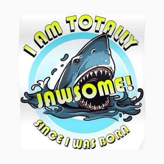 Discover Jawsome! Premium Matte Vertical Poster