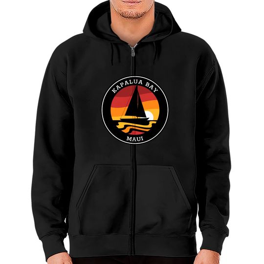 Discover Kapalua Kapalua Bay Sailing Zip Hoodies