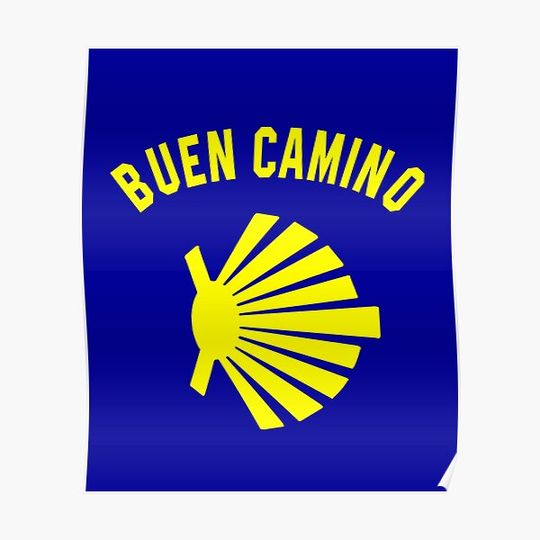Discover Good road to Santiago Pilgrino Premium Matte Vertical poster